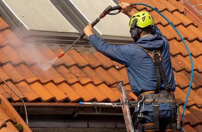 Démoussage et hydrofuge de toiture à Gergueil